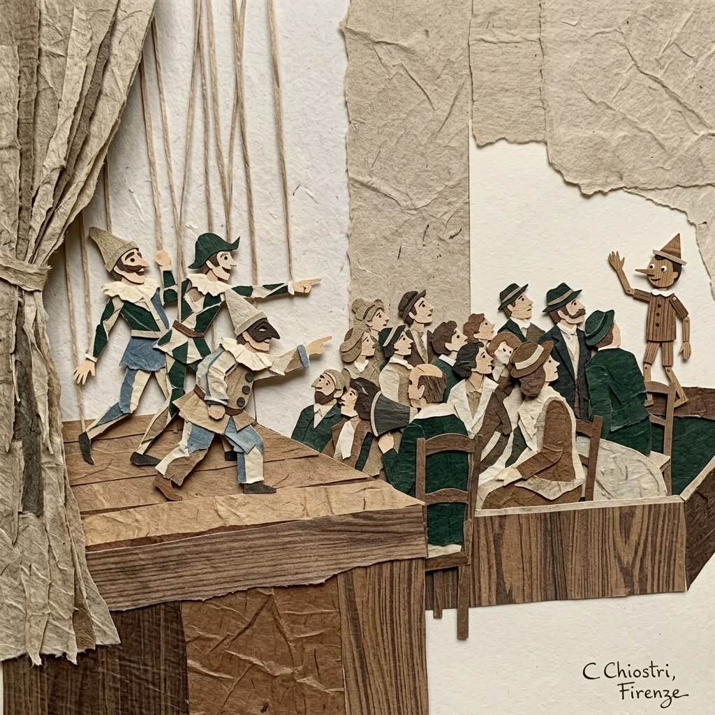 I burattini riconoscono Pinocchio