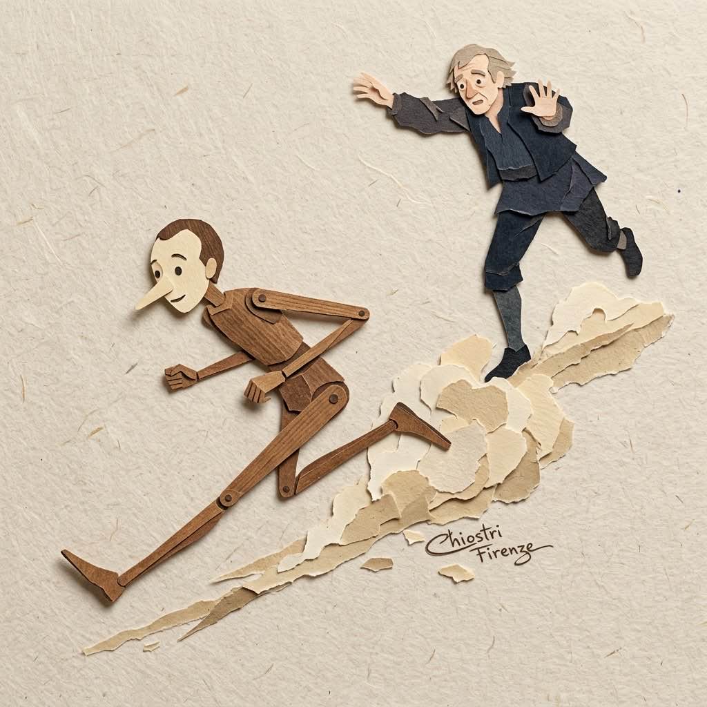 Pinocchio scappa